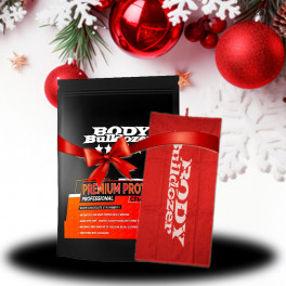 Vánoční balíček Premium Protein Professional 1000 g + Ručník - BodyBulldozer