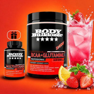 BCAA + Glutamine Energy 500 g + Multivitamin 60 tabl - BodyBulldozer