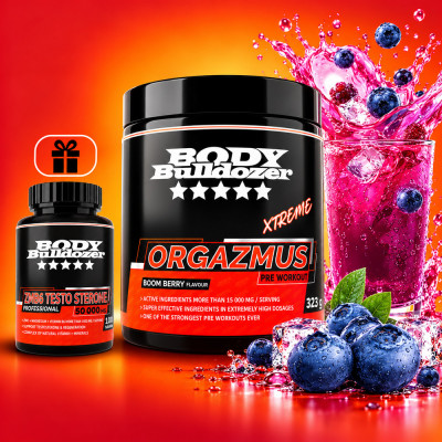 Orgazmus Xtreme boom berry 323 g + ZMB6 Testo Sterone 100 tabl - BodyBulldozer
