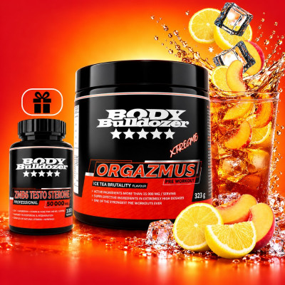 Orgazmus Xtreme ice tea 323 g + ZMB6 Testo Sterone 100 tabl - BodyBulldozer
