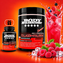 Collagen + Hyaluron Summer Professional 300 g + Vitamin D3 4000 IU - BodyBulldozer