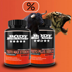 Testo MAX Sterone Professional 90 tabl + Testo PLUS Serum Professional 90 tabl- BodyBulldozer